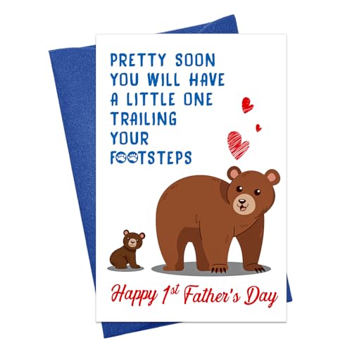 Funny 1st Father's Day Card for New Dad - Happy Father's Day Gift