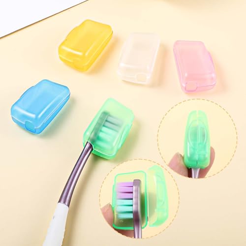 Xinjoduz 10-Pack Toothbrush Head Cover Caps for Travel, Portable Dustproof Protector
