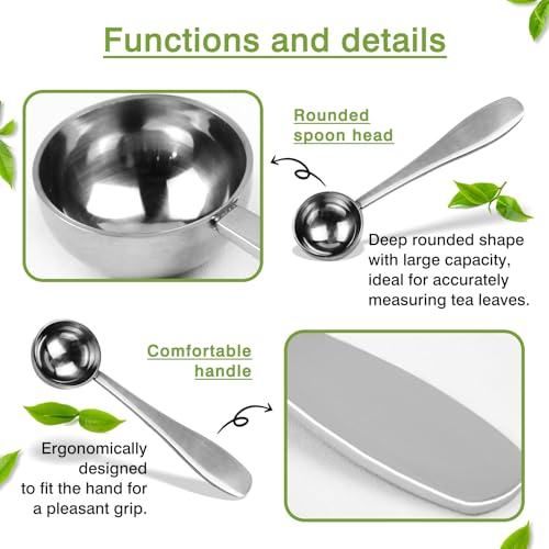 Premium Stainless Steel Tea Scoop – 1.5 tsp Measuring Spoon for All Teas