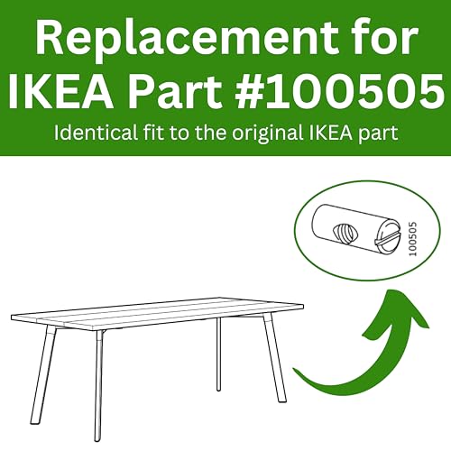 IKEA Replacement Cross Dowel Barrel Nut Sleeve - Pack of 8