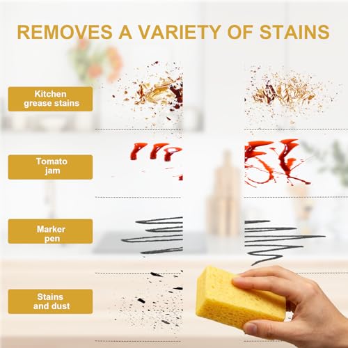 Vekniqo Cellulose Cleaning Sponges for Caraway Cookware - 4 Pack