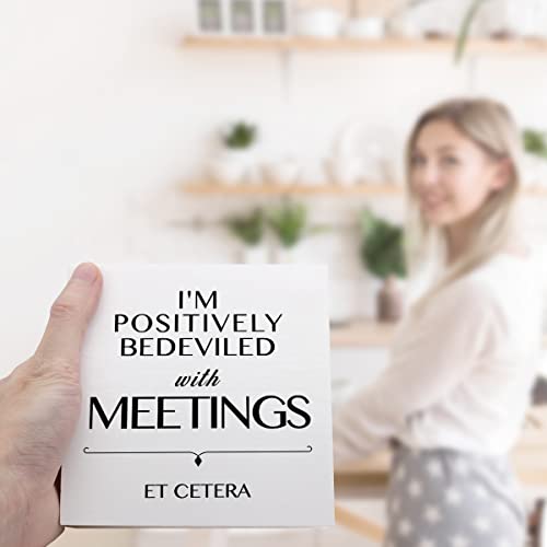 I Am Positively Bedeviled Wooden Desk Sign - Motivational Office Decor