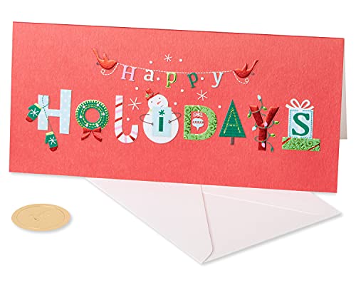 Wishing You the Very Best Christmas Cards Set with Envelopes - 16 Count