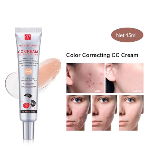 Fovcos Color Correcting CC Cream SPF 25 Lightweight Foundation