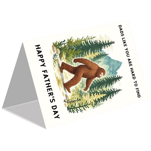 Funny Bigfoot Father's Day Card - Dads Like You Are Hard to Find (ZN-521)