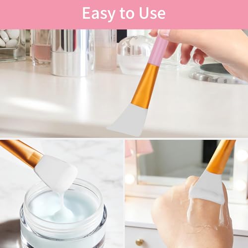 Volisau 4Pcs Silicone Face Mask Applicator Brushes & Spatulas