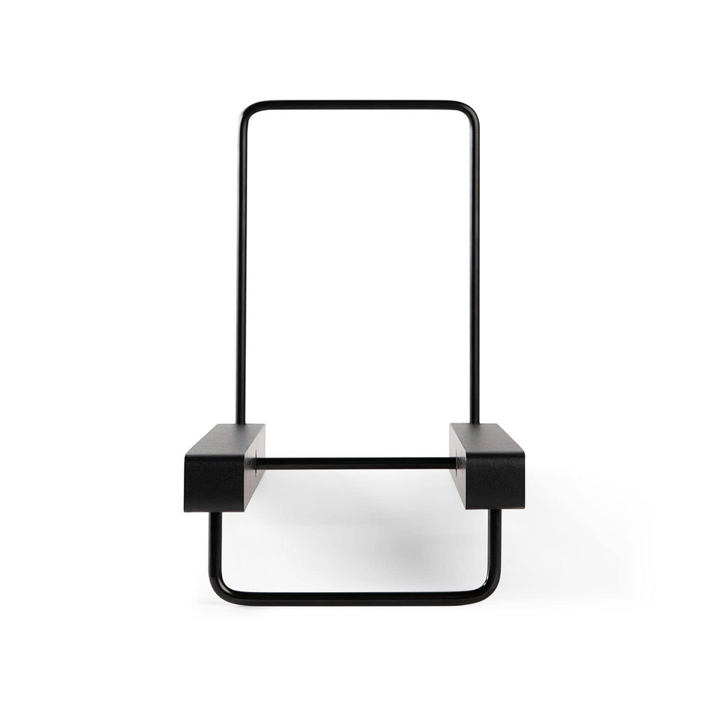 Victrola The Stand – Tabletop Vinyl Record Holder & Organizer - Holds 25+ Records, Smart Black Metal Accents, Easy No-Tool Assembly, Stylish Display for LPs (Espresso)