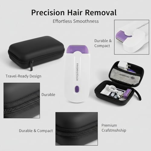 Black Hard Carrying Case for Finishing Touch Hair Remover and Epilators