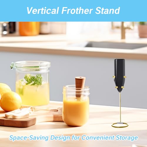 YAFIYGI Stainless Steel Milk Frother Stand - Space-Saving Design