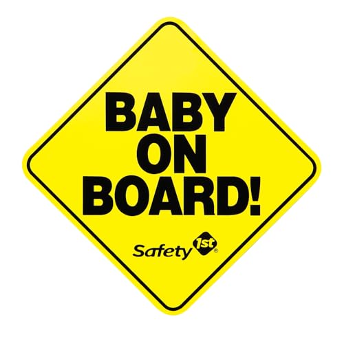 Safety 1st Baby On Board Magnetic Car Sign, 4 x 4 Inch, 1 Count