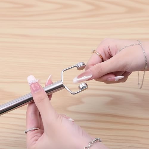 3-Piece Cat Eye Nail Art Magnet Set - Heart, Star & Y-Shape Tools