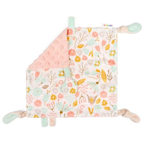 Dr.Rapeti Flower Security Blanket - Soft Cashmere Tag Blanket for Babies