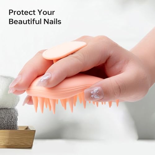 Silicone Shampoo Brush and Scalp Massager 2-Pack