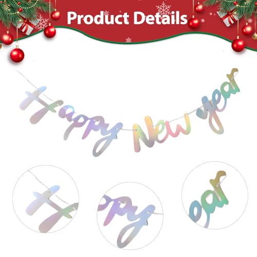 Colorful Happy New Year Banner 2026 - Festive Party Decoration
