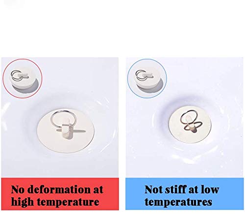 CICITOYWO Drain Stopper Set - 4 Rubber Plugs for Sinks & Bathtubs