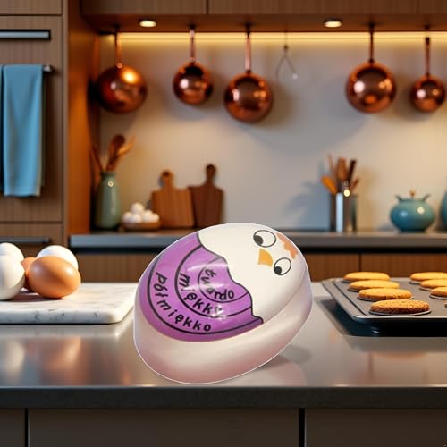 Purple Egg Timer - Color Changing Kitchen Timer for Cooking
