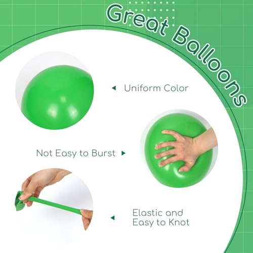 Metallic Blue Green Balloons Set - 60pcs 12inch & 10inch