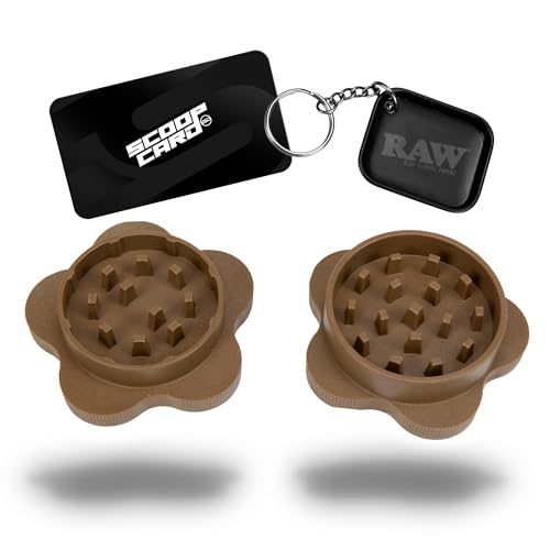 RAW Gripper Spice Grinder Set with Keychain Tray - Medium Grind