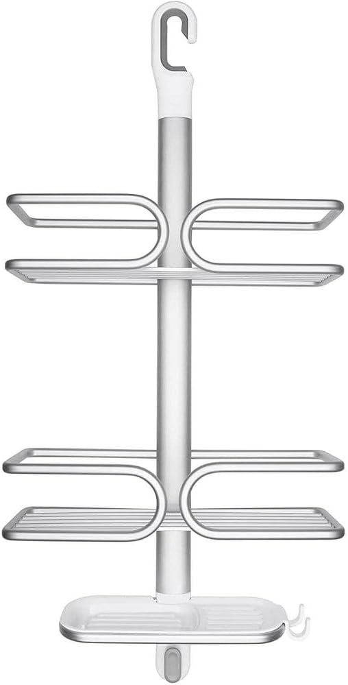 OXO Good Grips Shower Caddy - 3-Tier Aluminum Design for Organized Bathroom Storage