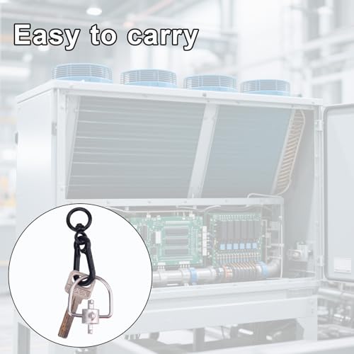 HVAC Locking Cap Key Tool Set - 4 Multi-Function Keys for 410A & R22