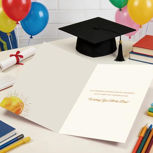 Elegant College Graduation Card - Congratulations Graduate Gift