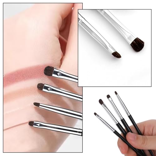 4-Piece Mini Eye Makeup Brush Set for Eyeshadow Eyeliner and Concealer