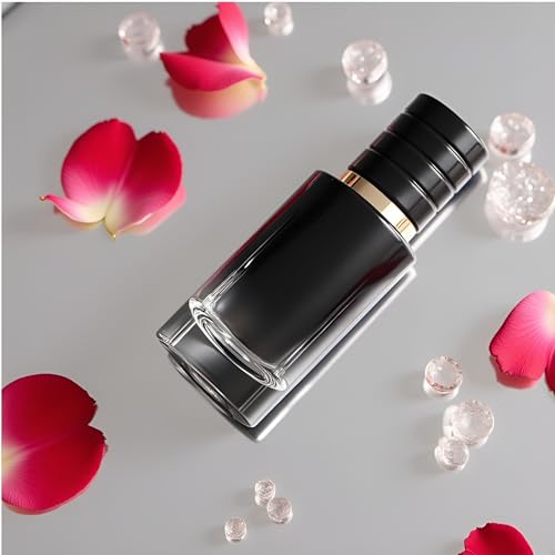 Black 30ml Perfume Atomizer Glass Refillable Travel Spray Bottle