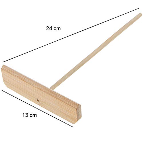 Wooden Crepe Spreaders - 2 Pack Pancake Batter Tools