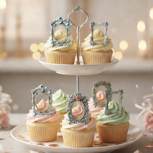 Silicone Picture Frame Molds Set - 2 Pack for Cake Decoration