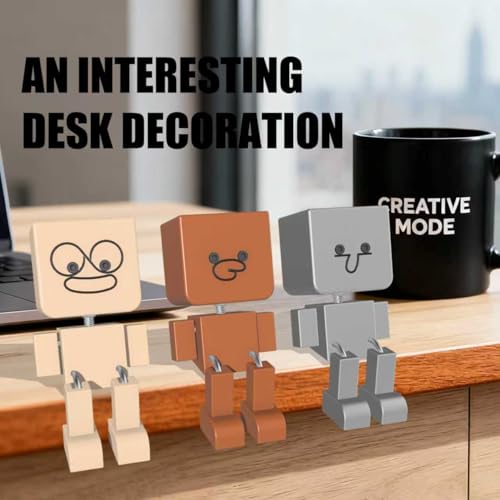 3-Pack Shaking Man Figurine with 36 Magnetic Expressions