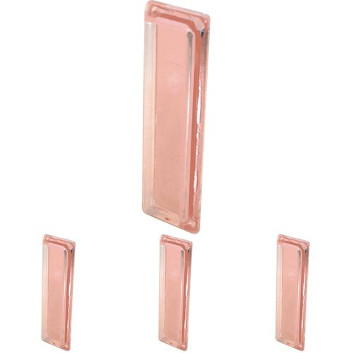 PRIME-LINE M 6102 3-1/4 in. Clear Acrylic, Self-Adhesive, Medicine Cabinet Pull (8 Pack)