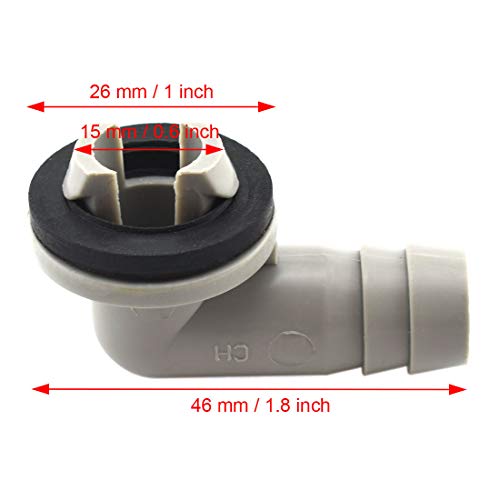 15mm Air Conditioner Drain Hose Elbow Connector | Leak-Proof Fitting