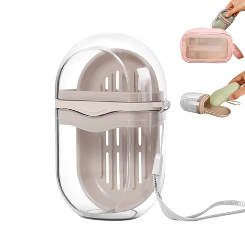 Travel Soap Dish Holder Case for Shower Bar - Waterproof & Compact