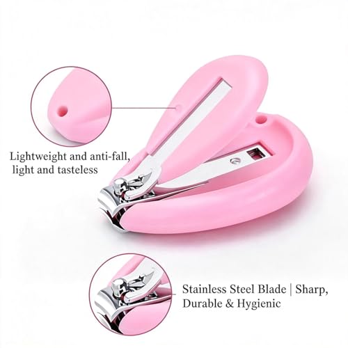 Holajoy Baby Nail Clipper Set 4-Pack - Safe Non-Slip Grooming Tools for Newborns and Toddlers