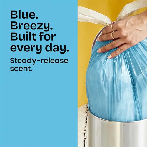 Glad Odorshield Small Drawstring Trash Bags 4 Gal Beachside Breeze Febreze 34 Ct - Pack of 1