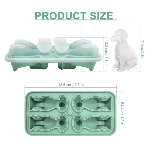 Labrador Dog Ice Cube Tray - Silicone Molds for Whiskey & Cocktails
