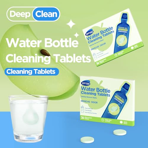 AppXynn Water Bottle Cleaning Tablets - Apple Scented, 36 Count Pack