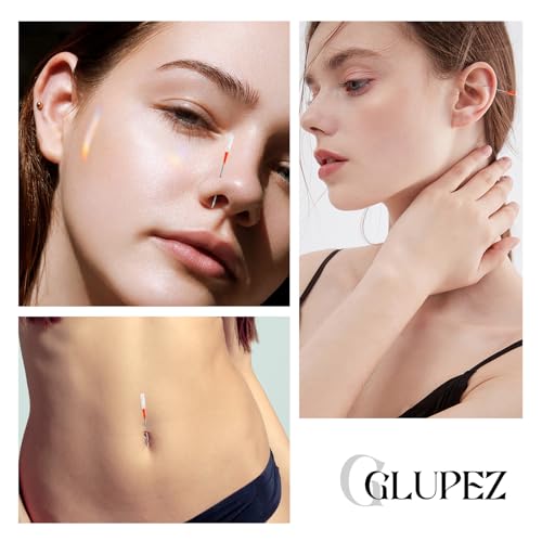 14G Mixed Body Piercing Kit with Stainless Steel Needles and Jewelry