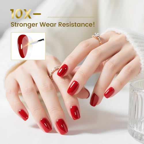 JODSONE Stain-Resistant Gel Top Coat 16.5ml No Wipe Crystal Gloss