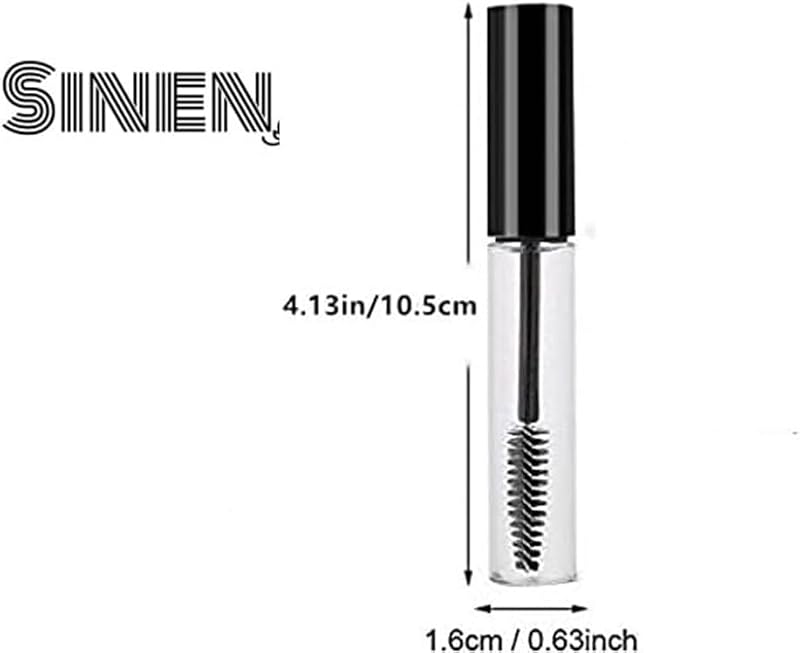 Sinen 3pcs 10ml Empty Mascara Tubes with Wands & Funnels