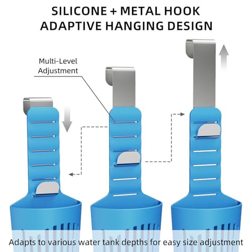Adjustable Toilet Tank Tablet Holder - Silicone Bleach Dispenser