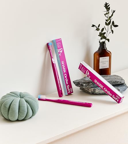 DUJINDENT Orthodontic Toothbrush for Braces - V-Trim Soft Bristles