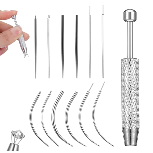 13Pcs Piercing Ball Grabber Tool Stainless Steel Earring Applicator Kit