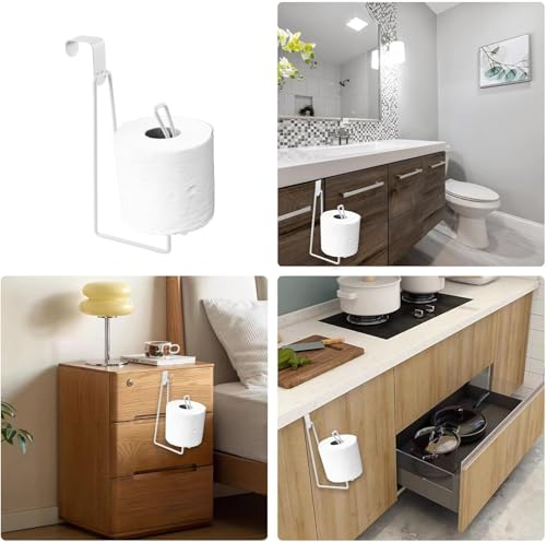 Abvsdu White Over The Tank Toilet Paper Holder Stand Bathroom Storage Dispenser
