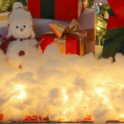2 lb Fake Snow Cotton for Christmas Decorations Indoor Winter Snow Scene Craft