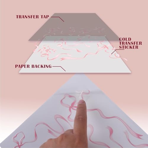 4PCS Bows Stickers for Owala Water Bottle, Stickers Waterproof Compatible with Urban Outfitters Owala Bottles, Tumbler Cup Accessories Decal Decorate (4 Color, 24oz)