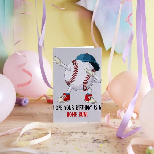 Funny Baseball Birthday Card - Hope Your Birthday Is A Home Run