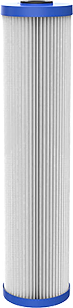 Pentair OMNIFilter RS6-20 Sediment Water Filter, 20-Inch, Whole House Heavy Duty Big Blue Pleated Replacement Cartridge, 20" x 4.5", White