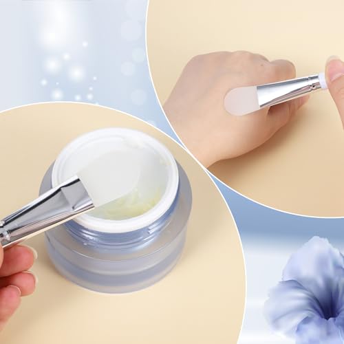 5-Piece Silicone Face Mask Brush Set - Soft Facial Mud & Lotion Applicator Tools