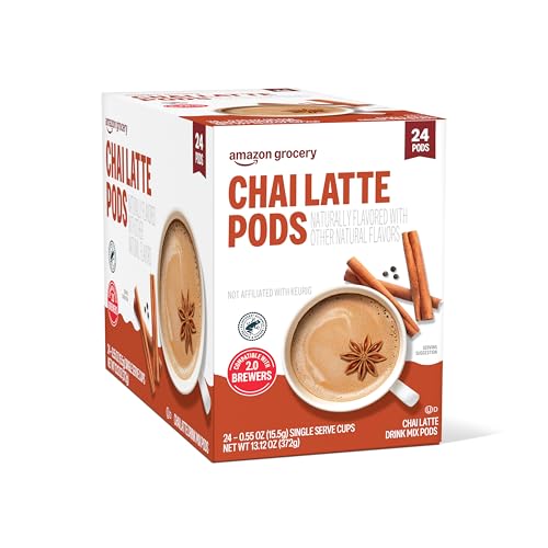 Happy Belly Chai Latte Tea Pods for K-Cup Brewers, 24 Count